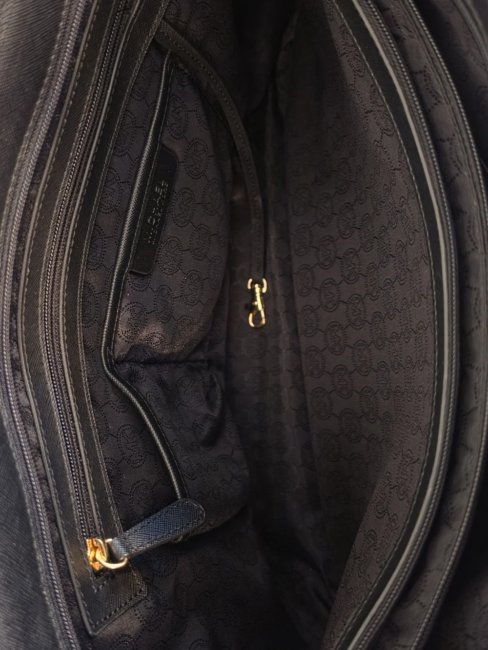 Michael Kors Black Leather Tote Bag Laptop